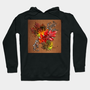 Fall Quote, Happy Fall Y'all! Beautiful Autumn Colors in this design: Home Decor & Gifts Hoodie